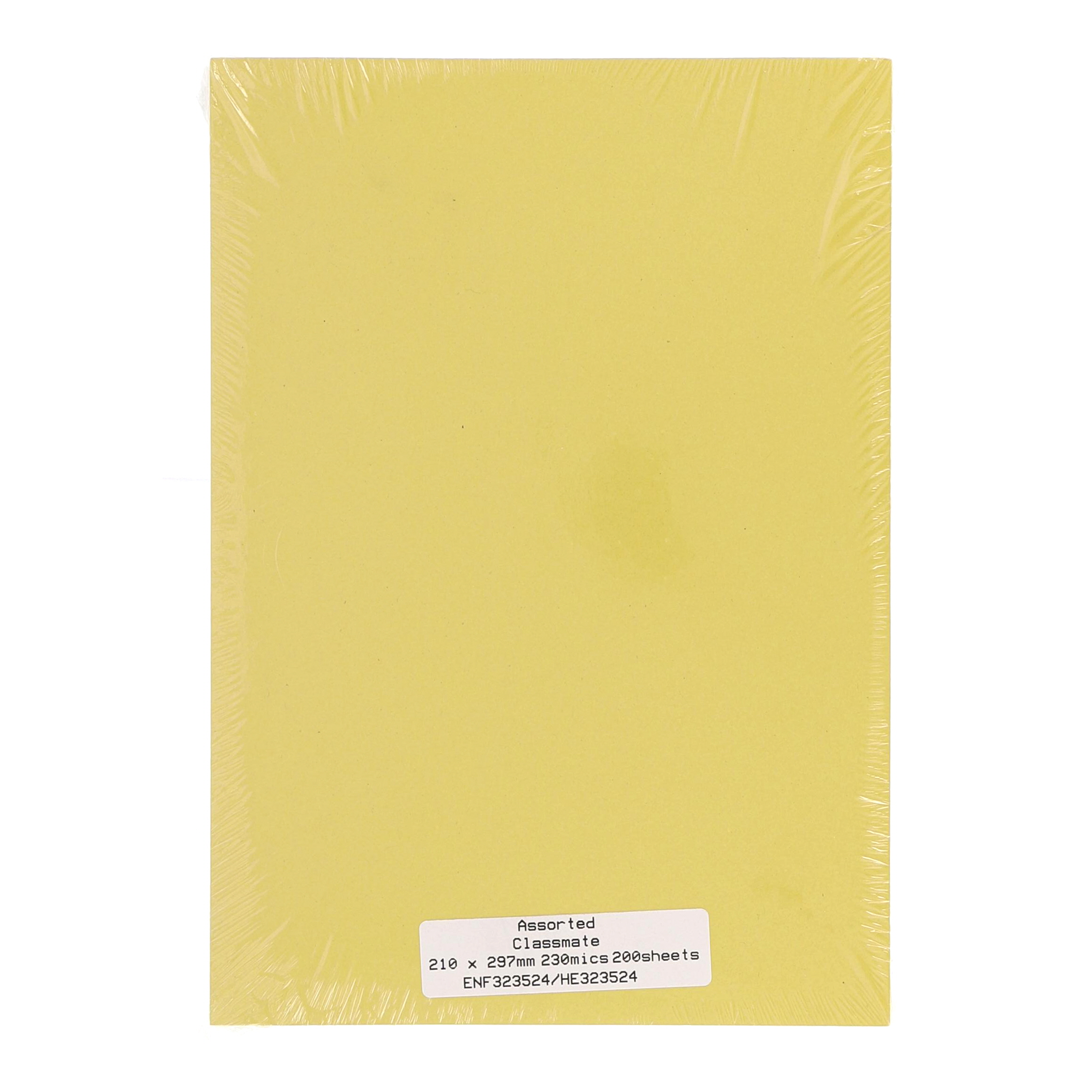 Classmates Pastel Coloured Card - A4 - Pack of 200